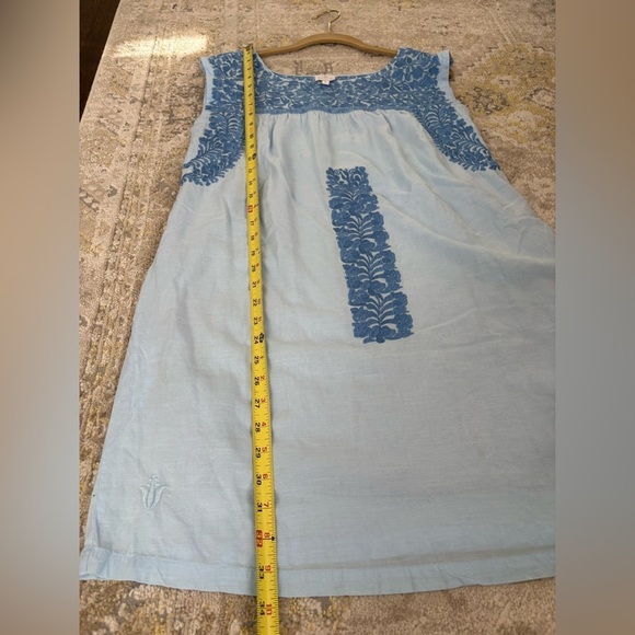 J. Marie Linen Embroidered Boho Dress - Picture 9 of 11